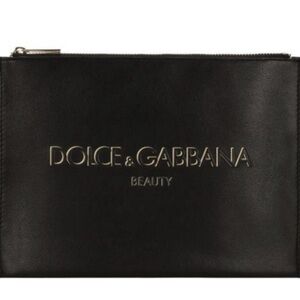 Dolce & Gabbana Black Beauty Clutch Dolce&Gabbana Women's Black Flat Pouch